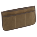 Our Insert Organizer has one large sleeve pocket with three other smaller slip sleeve pockets. Crafted out our high quality waxed canvas, premium leather, and durable webbed cotton. Materials sourced within the USA, crafted in Duluth MN, and made by Frost River Trading Co.